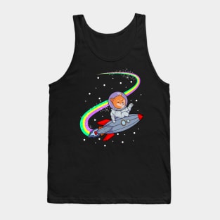 Shiba Inu Astronaut Dog Tank Top